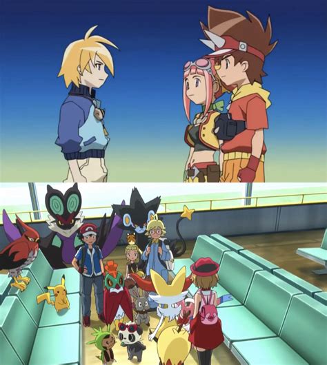 Ash y Serena / Max y Zoe - Amor Pokejurasico - 99. La separación y la