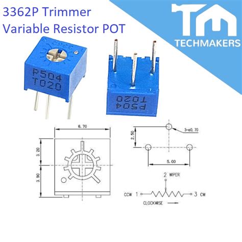 3362p 3362 Adjustable Potentiometer Pot Trimmer Variable Resistor