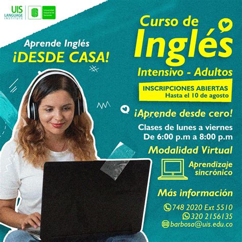 Curso De Inglés Intensivo Y Virtual Dirigido A Adultos Uis Sede