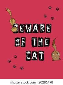 beware cat stock illustration  shutterstock