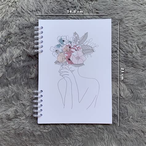 Jual Notebook A Aesthetic Siluet Woman Buku Tulis Besar Notebook