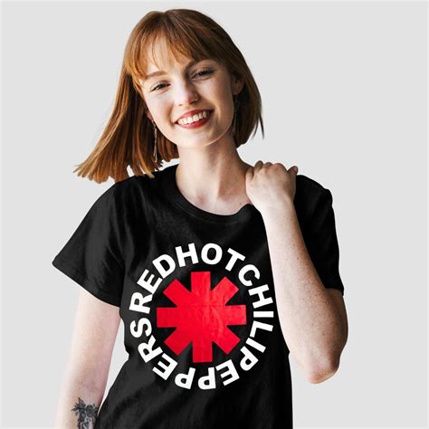 Camiseta Red Hot Chilli Peppers Preta De Banda Rock Masculina E Feminina Unissex 100 Algodão