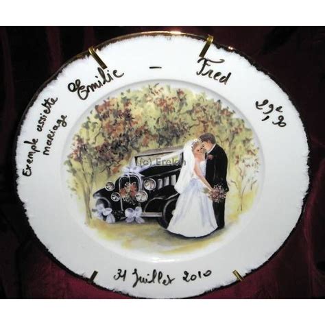 Ad06 Assiette Deco Mariage Porcelaine Frelon La Déco Danaëlle