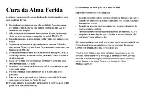 Cura Da Alma Ferida - Cura Da Alma Ferida | PDF | Jesus