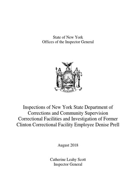 Offices of The Inspector General Correctional Facility Inspection ...