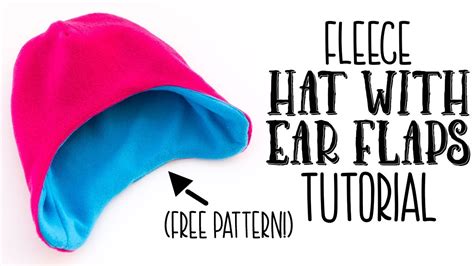 Fleece Ear Flap Hat Pattern Printable