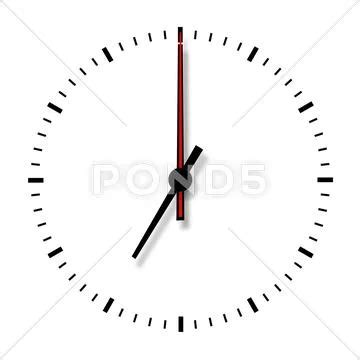 Clock Without Numbers Isolated On White Background Royalty Free