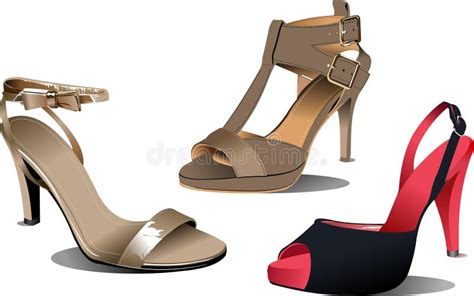 Fashion Woman Shoes Stock Vector Illustration Of Modern