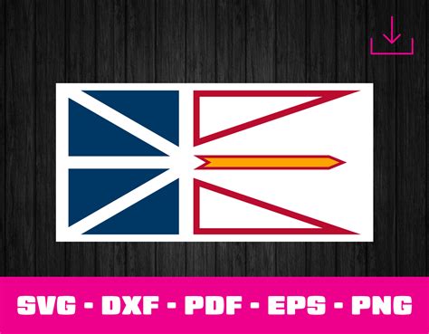 Flag of Newfoundland and Labrador Svg Eps Dxf Png Pdf | Etsy