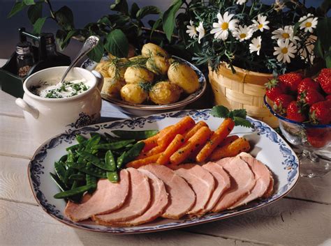 Sommarskinka Med Kall örtsås Svenskt Kött