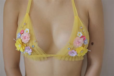 Buttercups Blooming Tulle Lingerie Set Sheer Bridal Lingerie Etsy