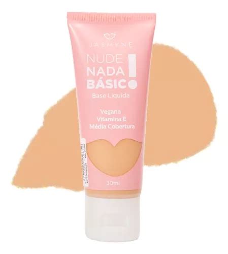 Base de maquiagem líquida Jasmyne Base JS Base Líquidas Nude Nada Básico tom cor mL