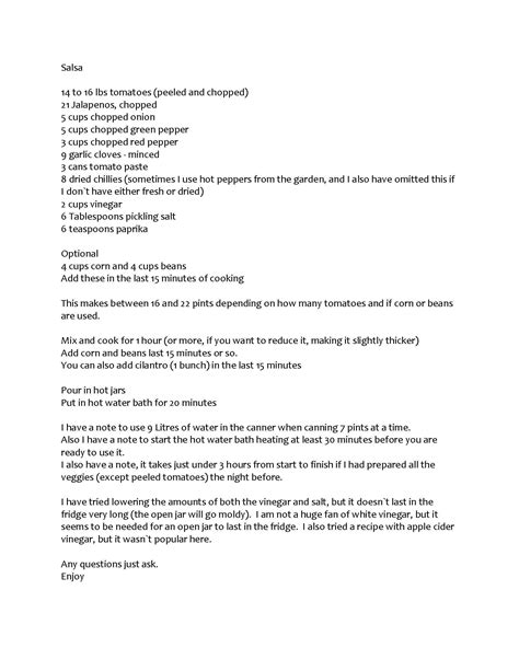 Authentic Mexican Salsa Recipe