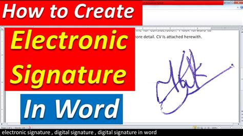 How To Create An Electronic Signature In Word Make Digital Signature