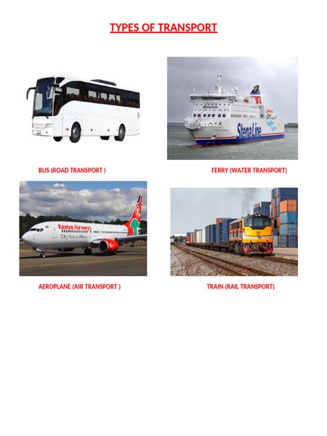 Types Of Transport Modes Explained Pdf