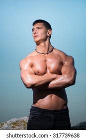Athlete Posing Photo Active Man Naked Stock Photo 2142327101 Shutterstock