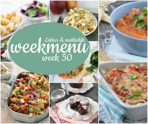 Lekker En Makkelijk Weekmenu Week 50 Eef Kookt Zo