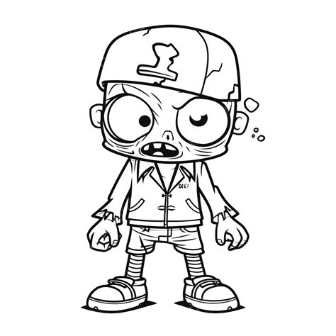 Zombie Cartoon Coloring Pages Ozzy Coloring Pages Zombie Outline Sketch ...