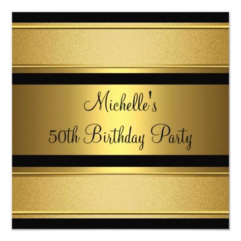 Most Popular 50th Birthday Party Invitations