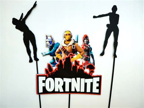 Topper Papierowy Na Tort Dekoracja Dla Dzieci Fortnite