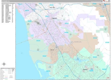 Hayward Zip Code Map - Map Of Rose Bowl