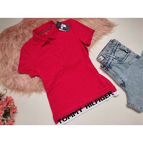 Gola Polo Tommy Feminina - Camisa Nova Feminina Gola Polo Tommy Hilfiger | Shopee Brasil