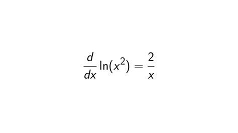 What Is The Derivative Of Lnx2 Full Solution