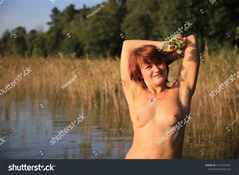 Nude Sexy Woman Bathing Lake Stock Photo Shutterstock