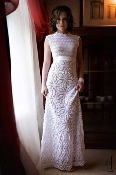 Vestido De Noiva De Crochê Simples - Vestido de noiva de crochê - 30 modelos, gráfico e receitas