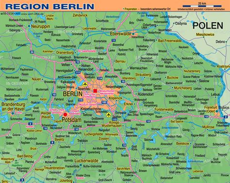 Map Of Berlin Region Region In Germany Welt Atlasde