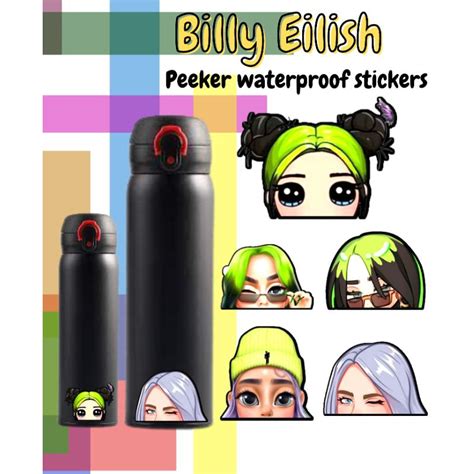 BILLY EILLISH PEEKER WATERPROOF VINYL STICKER Shopee Philippines