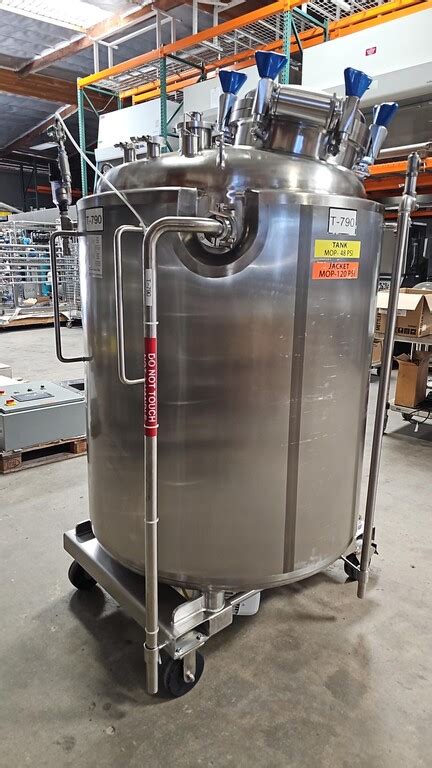 Used T Itt Liter Stainless Steel Jacketed Reactor Psi W