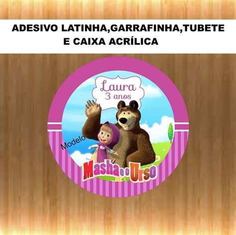 Latinha Masha E O Urso Compre Produtos Personalizados No Elo