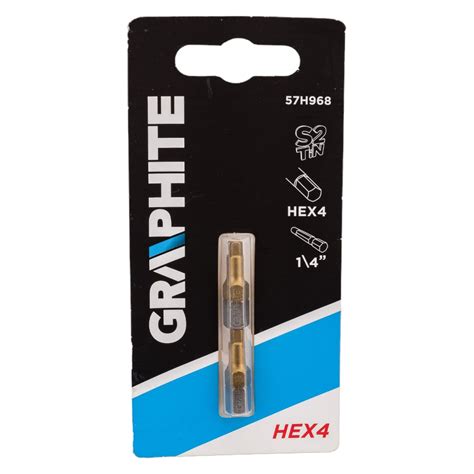 Насадки HEX 4, 25 мм, 2 шт GRAPHITE 57H968 - выгодная цена, отзывы ...