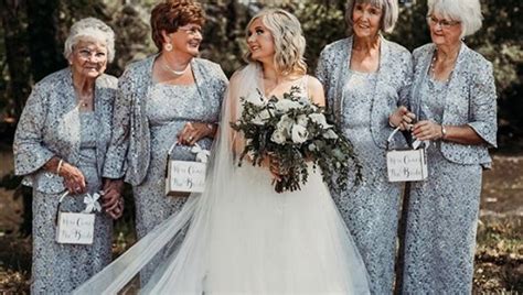 Bride Asks 4 Grandmas To Be Flower Girls For Wedding They Were More