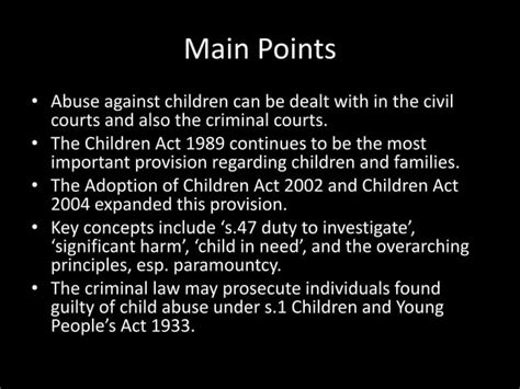 Defining abuse & the policy framework | PPTX | Adoption and Fostering ...