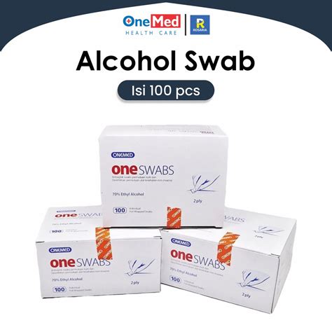 Jual Oneswab Onemed Oneswabs One Swabs Alkohol Swab Kapas Alkohol