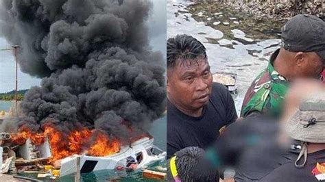 Speedboat Cagub Maluku Utara Terbakar Saat Mau Kampanye 2 Orang