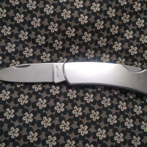 Maxam Brand Pure Stainless Steel Lock Back Pocket Knife Knivesindia