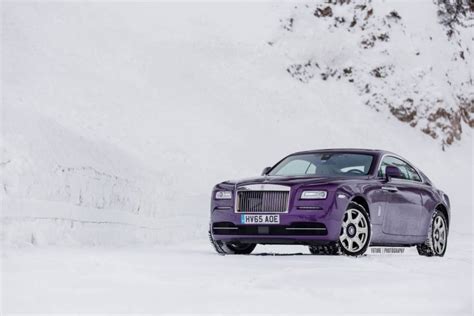 Gallery: Purple Rolls-Royce Wraith in the Swiss Alps - GTspirit