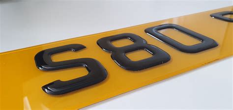 4d Laser Cut Acrylic Number Plate Letters And Numbers Concours Plates