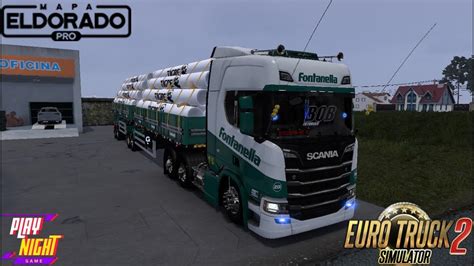 ETS 2 SCANIA NO PUXE DO BITREM 7 EIXOS ARQUEADO SÓ BORA MAPA ELDORADO