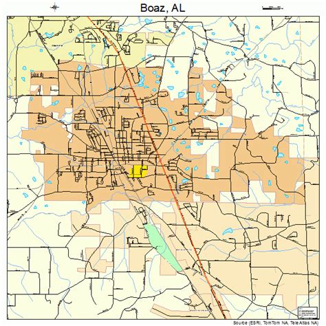 Boaz Alabama Street Map 0107912