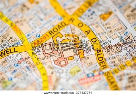 st bartholomews hospital london uk map stock photo  shutterstock