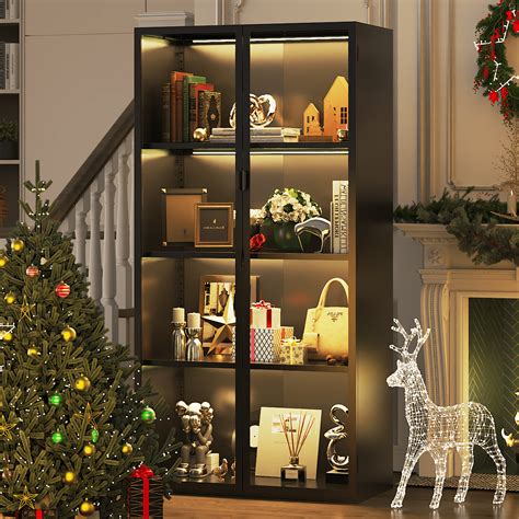 Display Cabinet With Glass Doorstall Glass Display Cabinet With Led
