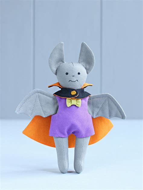 Pdf Mini Halloween Bat Sewing Pattern Diy Animal Stuffed Rag Etsy