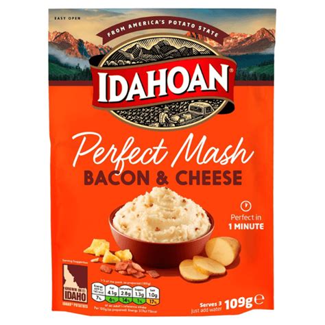 Idahoan Perfect Mash Bacon And Cheese 109g Sachet Good Food Company Good Food Company