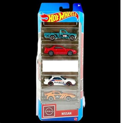 4 X Nissan Cars 5 Pack Hotwheels Hot Wheels Hotwheel Hot Wheel 5 Pack Datsun 620 Pickup