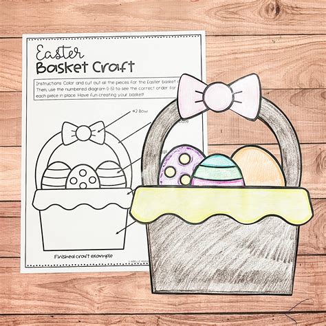Build An Easter Egg Basket Craft for Kids (Free Printable) - Smart
