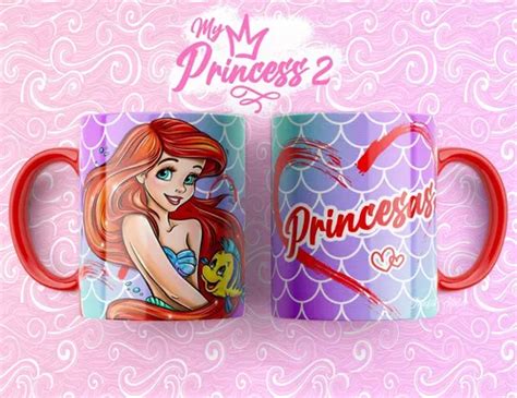 Kit Imprimible Plantillas Tazas Princesas Disney Sublimar M Mebuscar